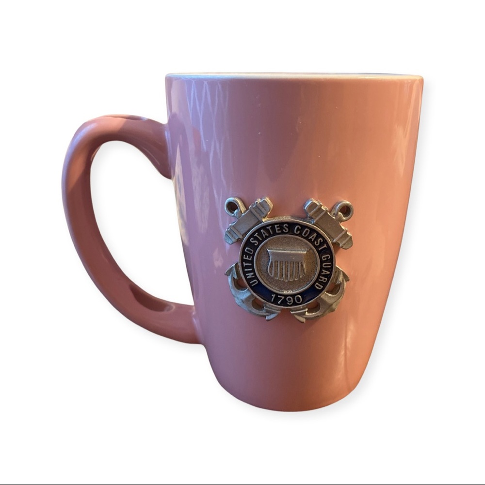 United States Coast Guard Mug pink Emblem.